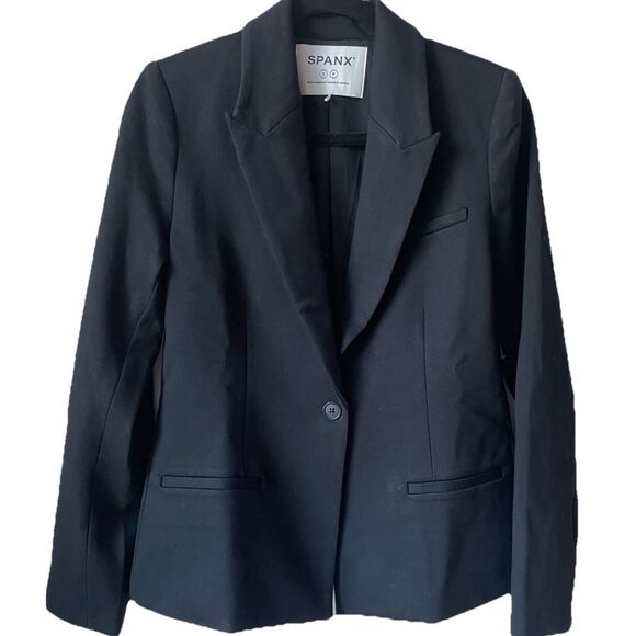 NEW Spanx Ponte Blazer Classic Black Size Small - Picture 4 of 6
